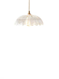 Gallery Home clear glass carnation ceiling light - British product
