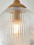 Gallery Home aged brass ribbed ceiling light, imported from the UK