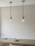 Gallery Home Dark Brown Travine 1 Ceiling Pendant Light