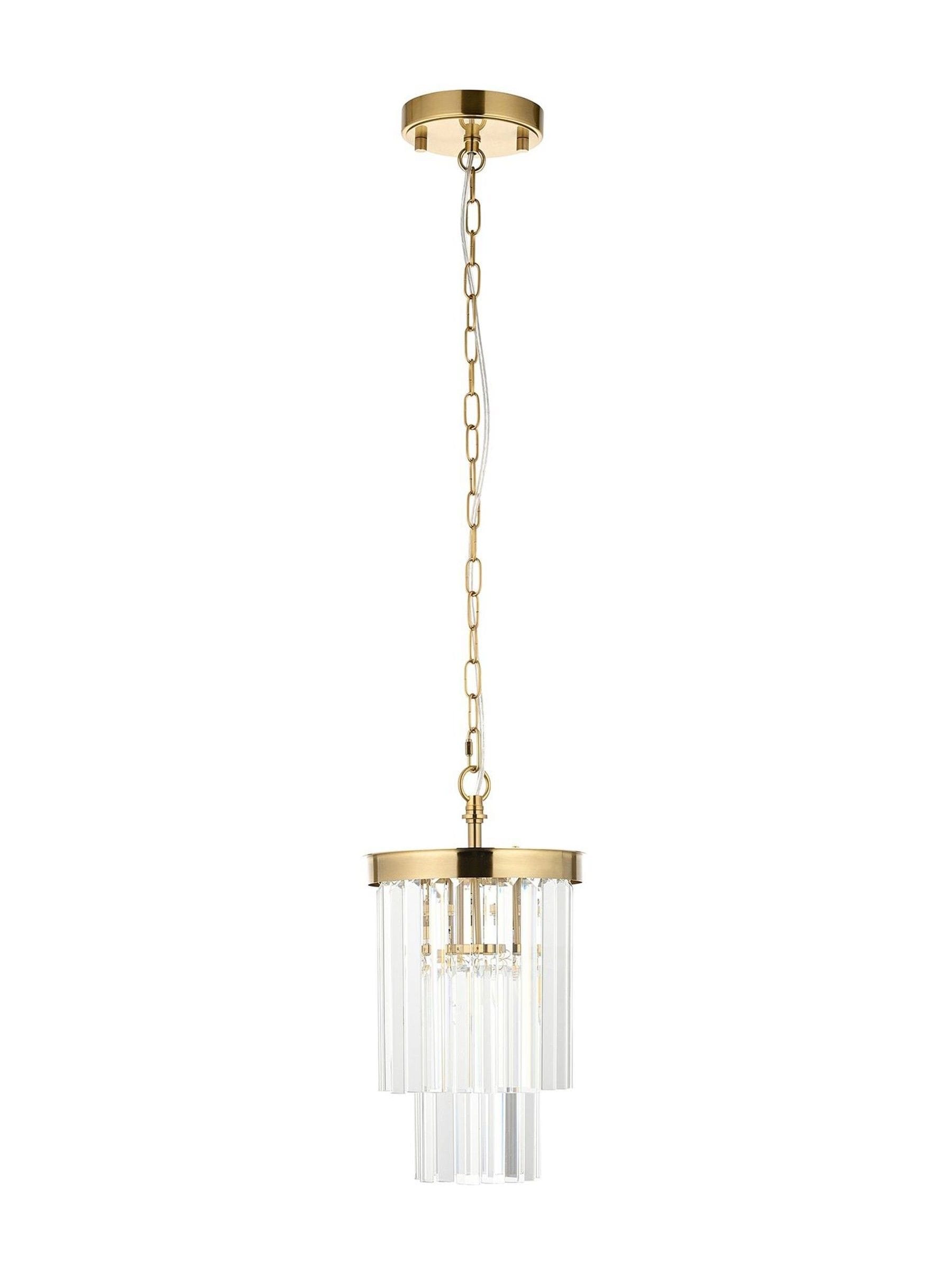 Gallery Home Conrad aged brass ceiling pendant light, imported from the UK