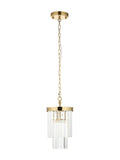 Gallery Home Conrad aged brass ceiling pendant light, imported from the UK