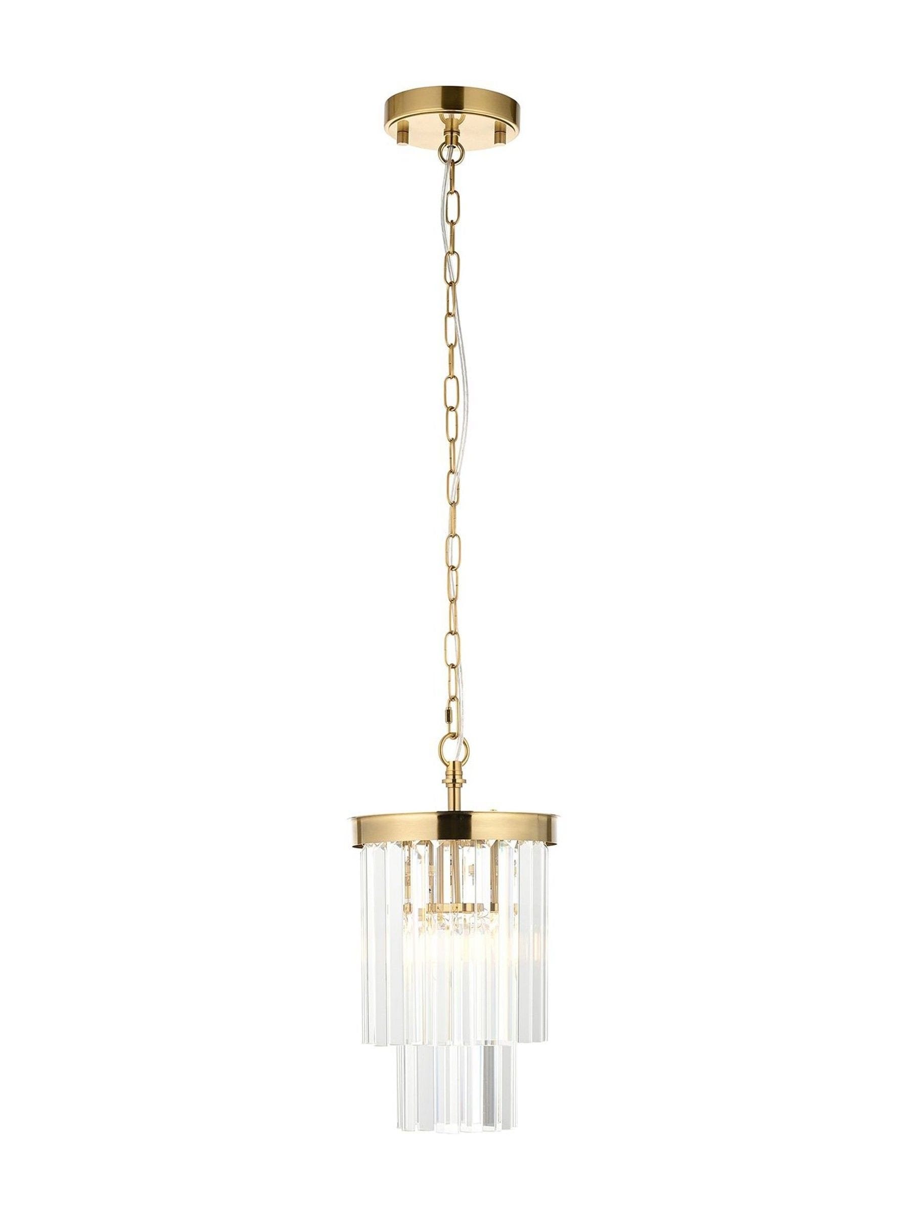 Gallery Home Conrad aged brass ceiling pendant light, imported from the UK