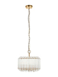 Gallery Home Valera 3 pendant light aged brass, imported from the UK