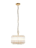 Gallery Home Valera 3 pendant light aged brass, imported from the UK
