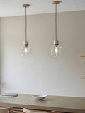Gallery Home Dark Brown Travine 1 Ceiling Pendant Light