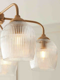 Gallery Home ribbed brass pendant light, imported from the UK