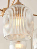 Gallery Home ribbed brass pendant light, imported from the UK
