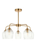 Gallery Home ribbed brass pendant light, imported from the UK