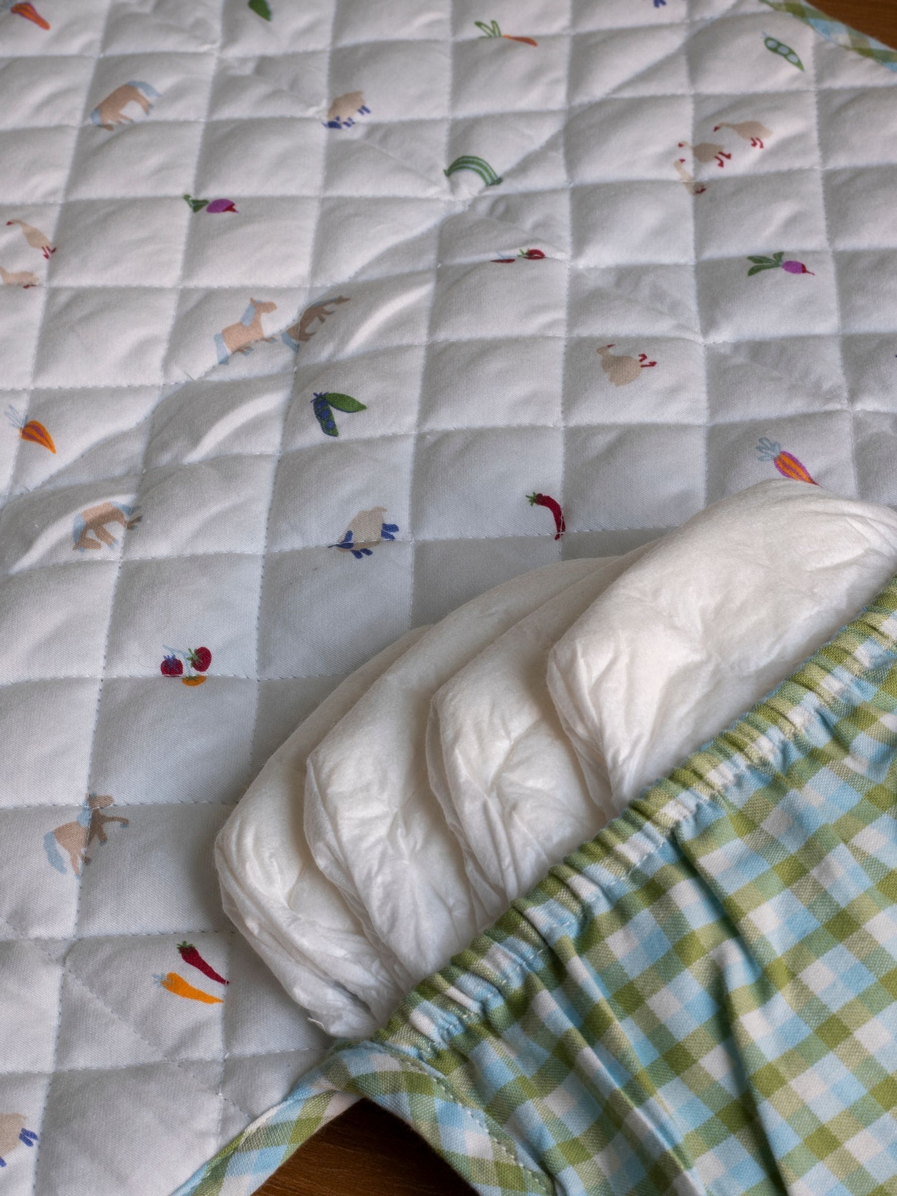 Avery Row Greenhouse Gingham Travel Changing Mat