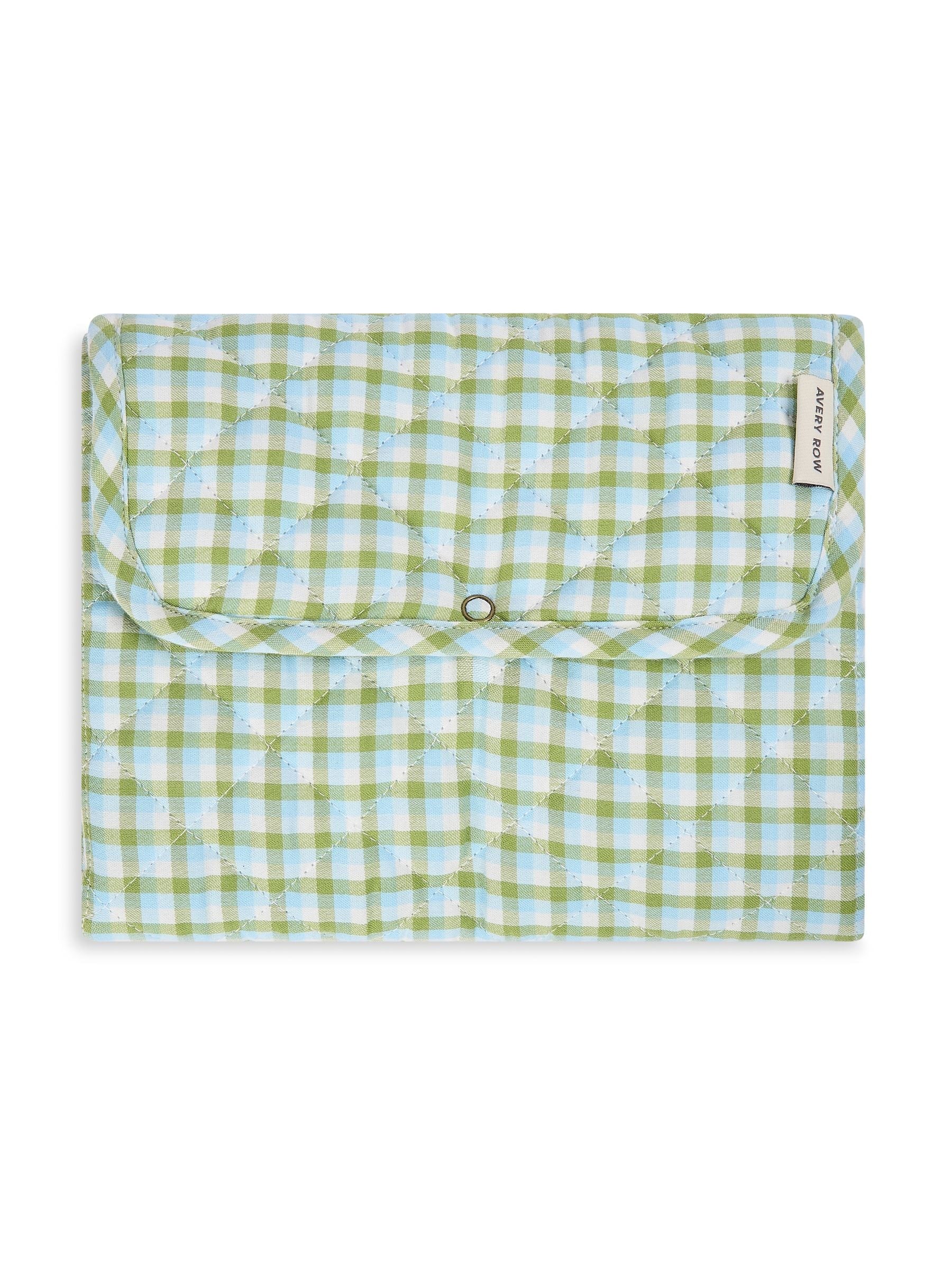 Avery Row Greenhouse Gingham Travel Changing Mat