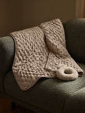The Little Green Sheep Truffle Dimple Quilt Blanket