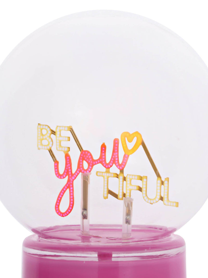 Widdop pink LED neon lamp with Be You Tiful slogan 22cm, UK version