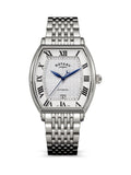Rotary silver tone automatic watch stainless steel bracelet, imported from the UK