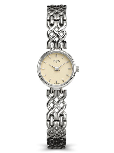 Next Rotary Silver Tone Dial Stainless Steel Bracelet Watch- Buy online at McGrocer