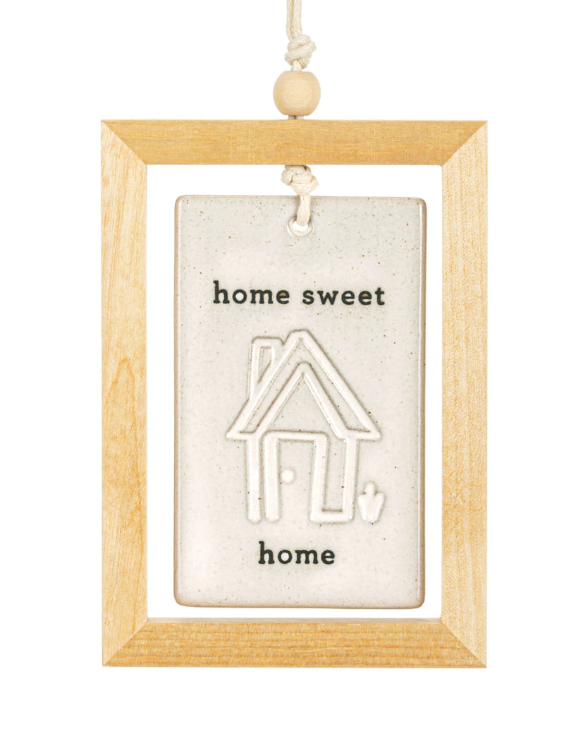 Widdop Home Sweet Home hanging plaque 3x4.5 inch (British brand)