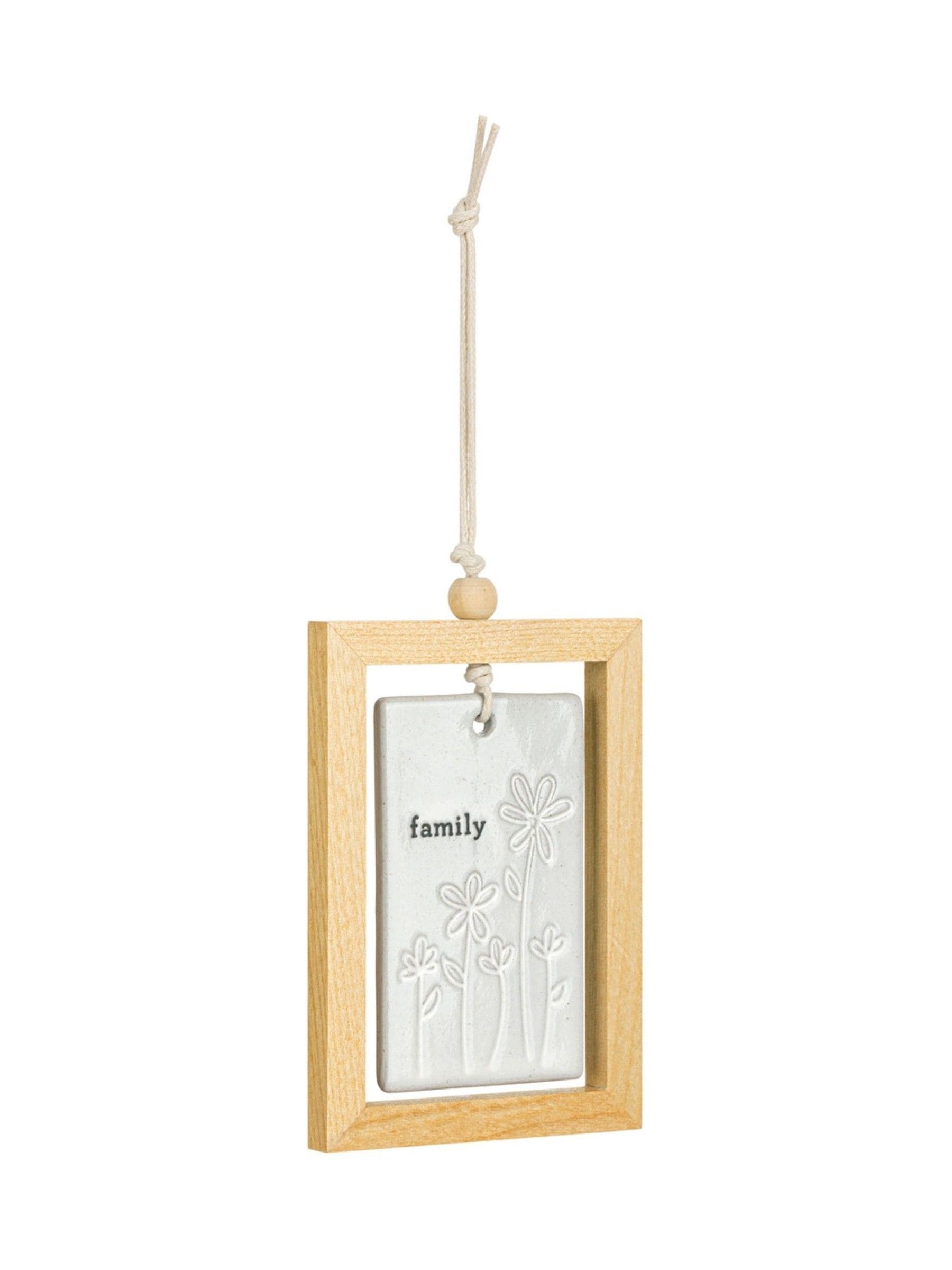 Widdop Stone Together family hanging plaque 3x4.5 inch, UK version