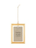 Widdop Stone Together family hanging plaque 3x4.5 inch, UK version