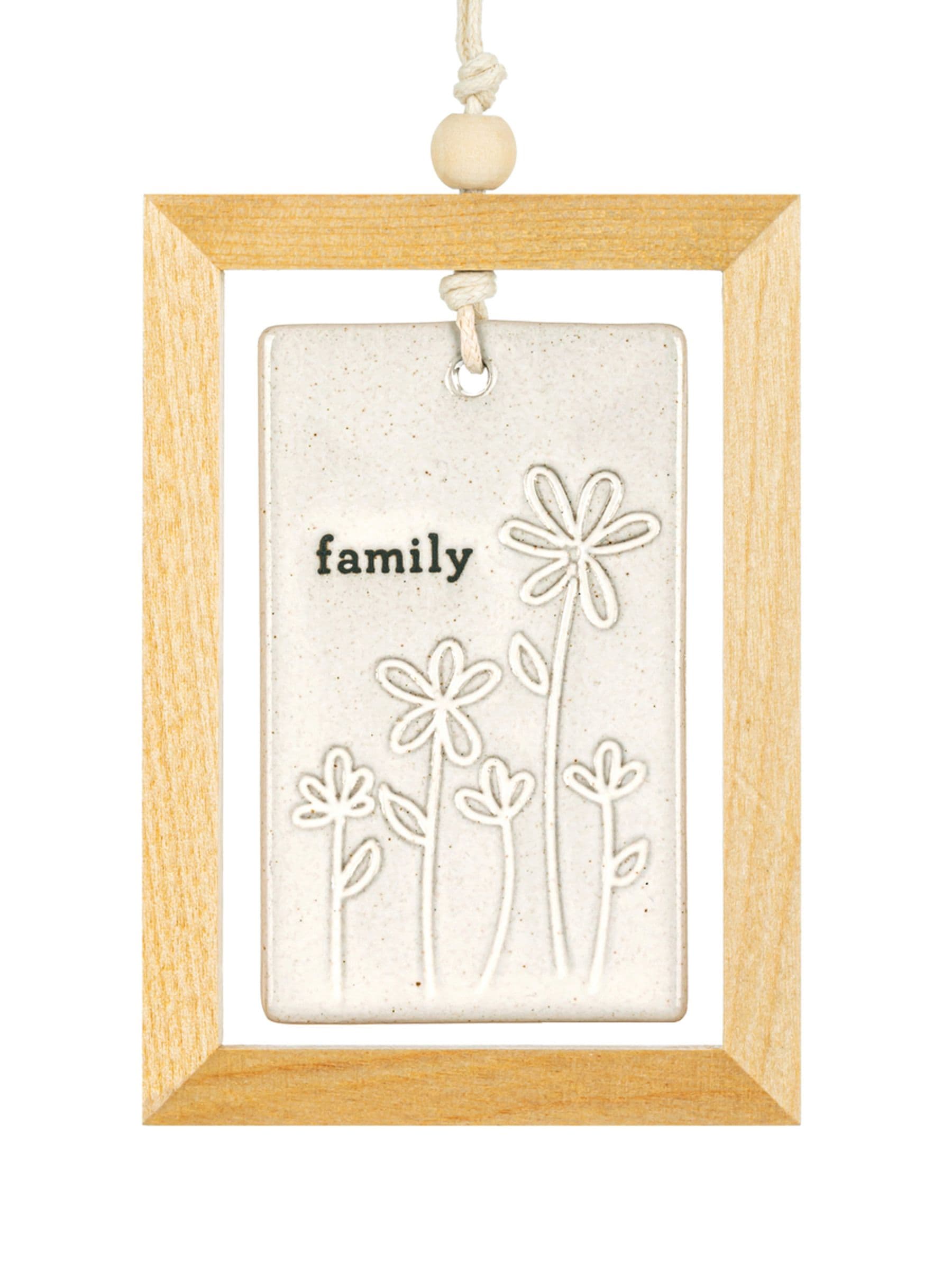 Widdop Stone Together family hanging plaque 3x4.5 inch, UK version