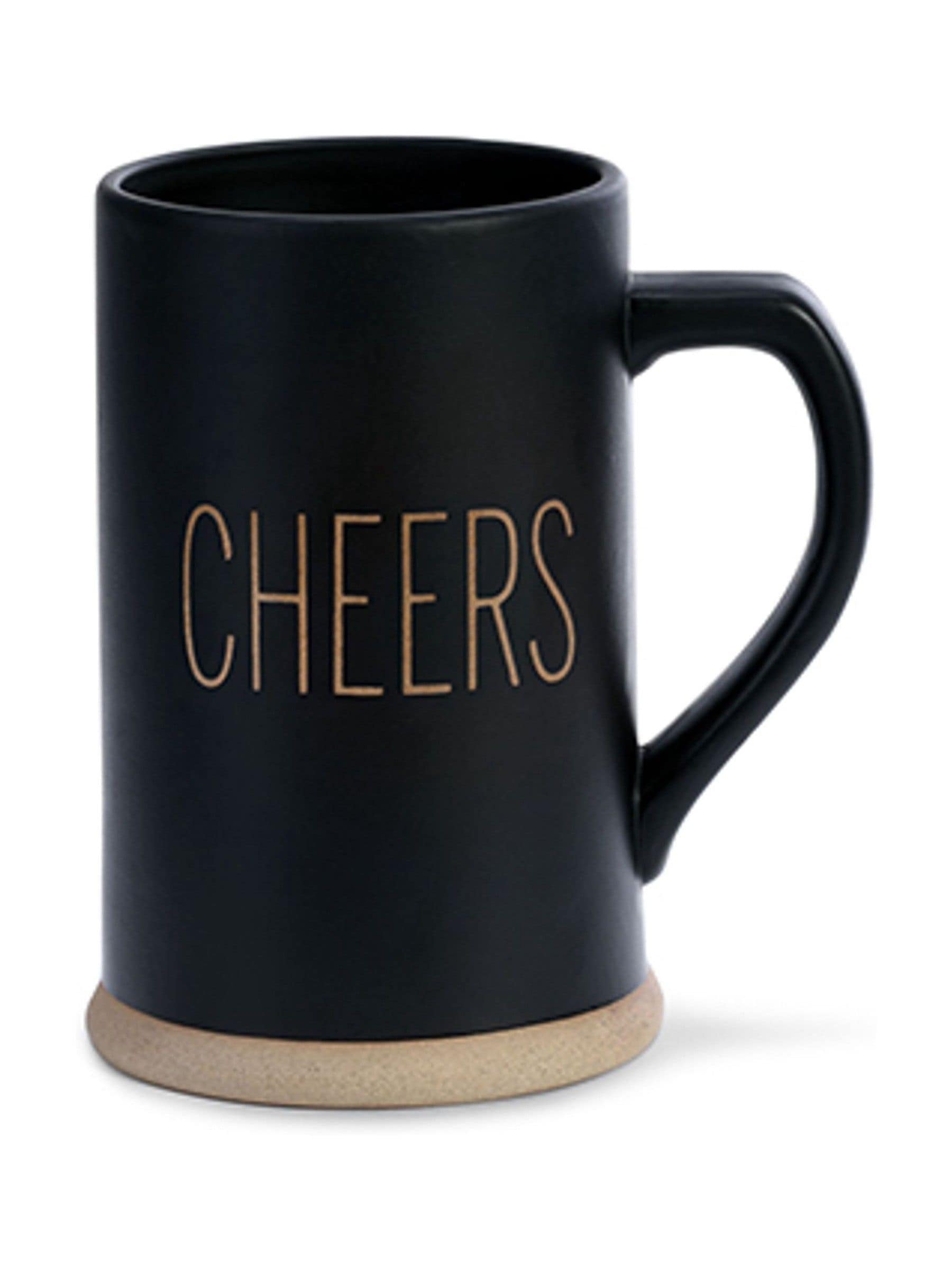 Widdop black Cheers beer stein 17cm - British product
