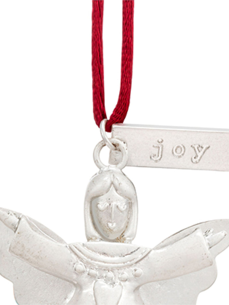 Widdop silver joy mini angel ornament 8cm, UK version