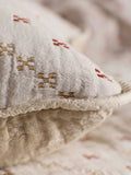 Secret Linen Store Cassie quilted cushion cover 50cm, imported from the UK