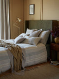 Secret Linen Store Natural Milo quilted throw 230x260cm, UK version
