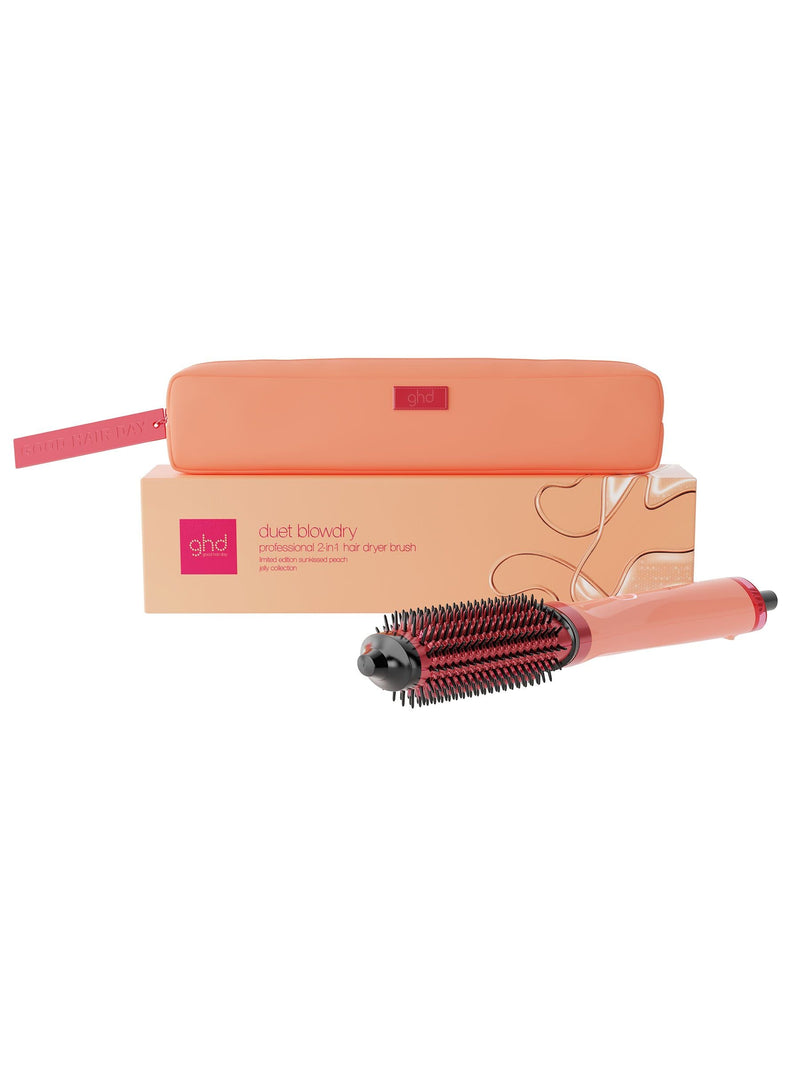 ghd hair dryer brush limited edition sun-kissed peach (British brand)