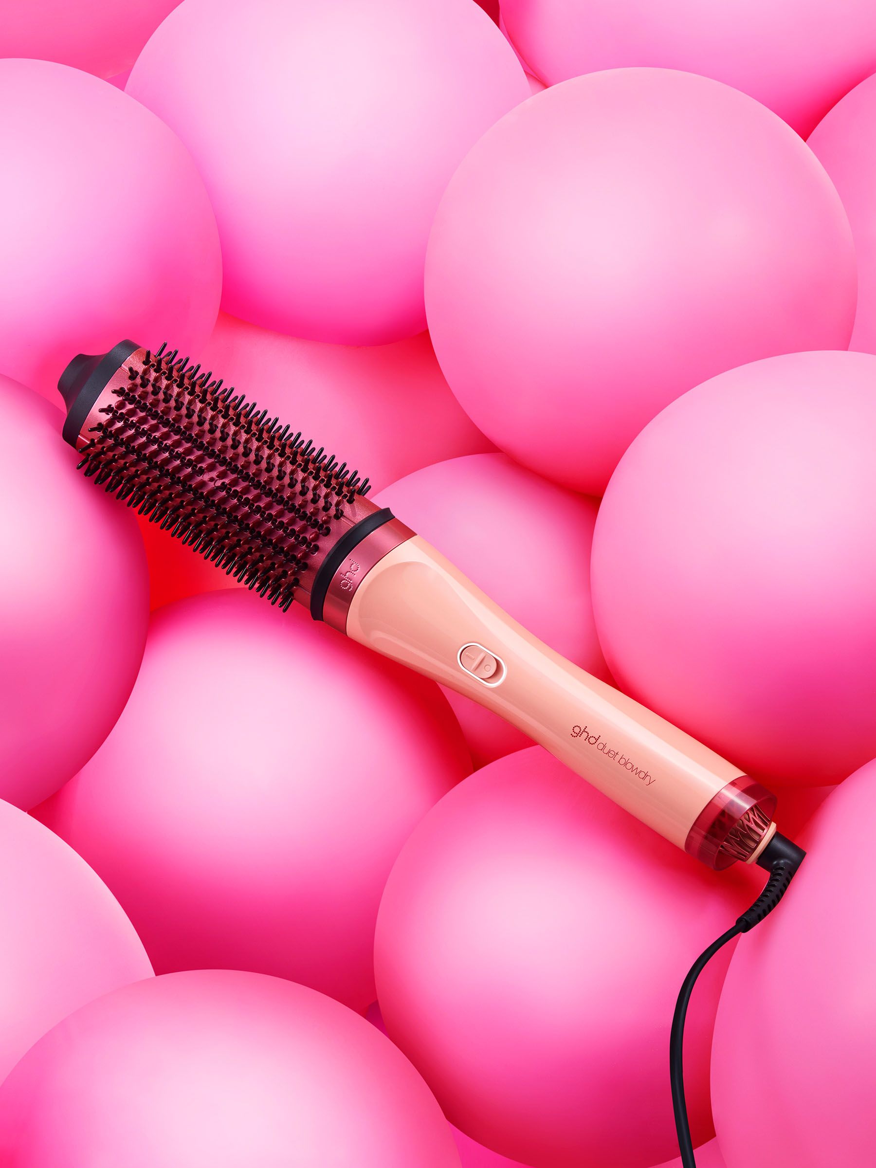 ghd hair dryer brush limited edition sun-kissed peach (British brand)