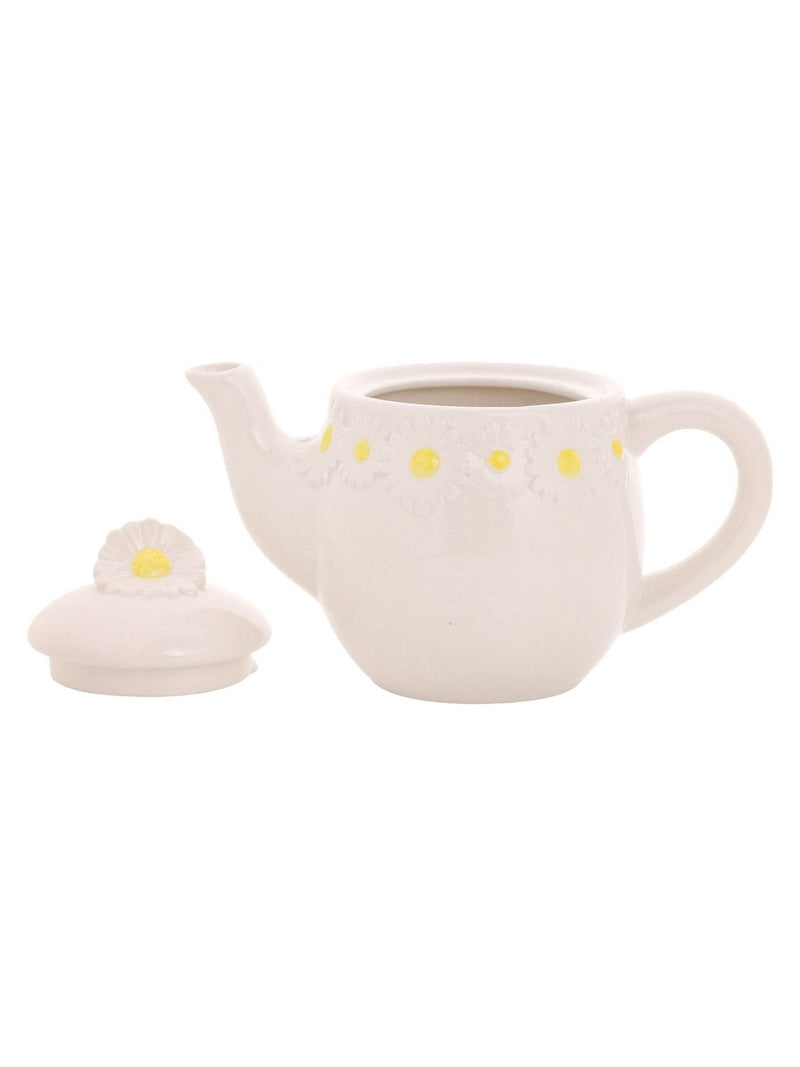 Widdop daisy teapot white ceramic 11cm (British brand)