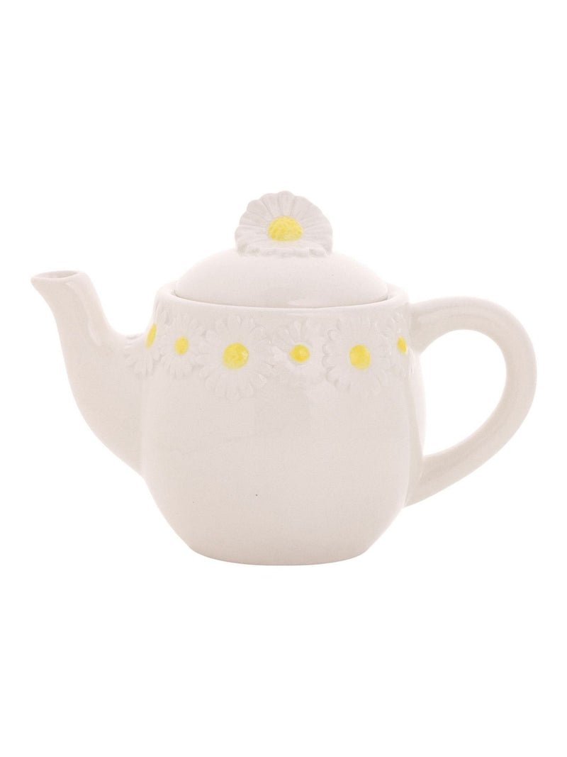 Widdop daisy teapot white ceramic 11cm (British brand)