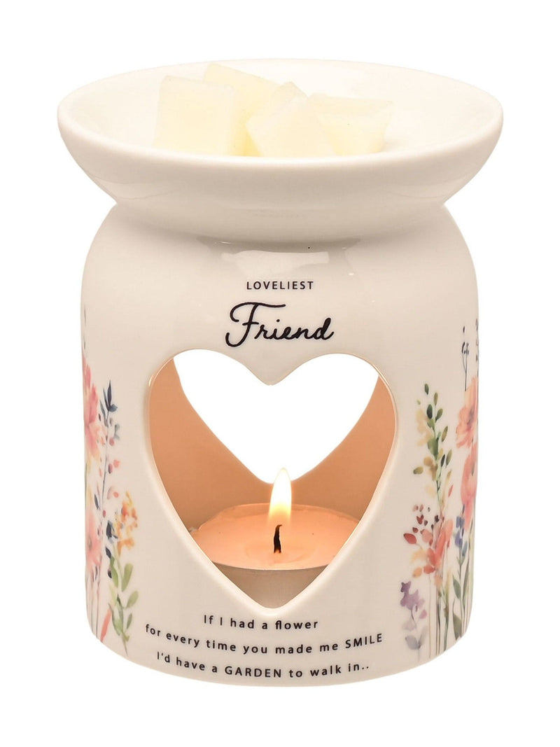 Widdop White Friend wax melt burner, imported from the UK