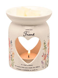 Widdop White Friend wax melt burner, imported from the UK