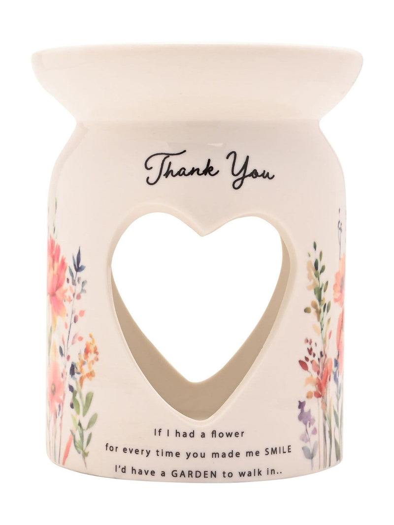 Widdop wax melt burner Thank You, imported from the UK