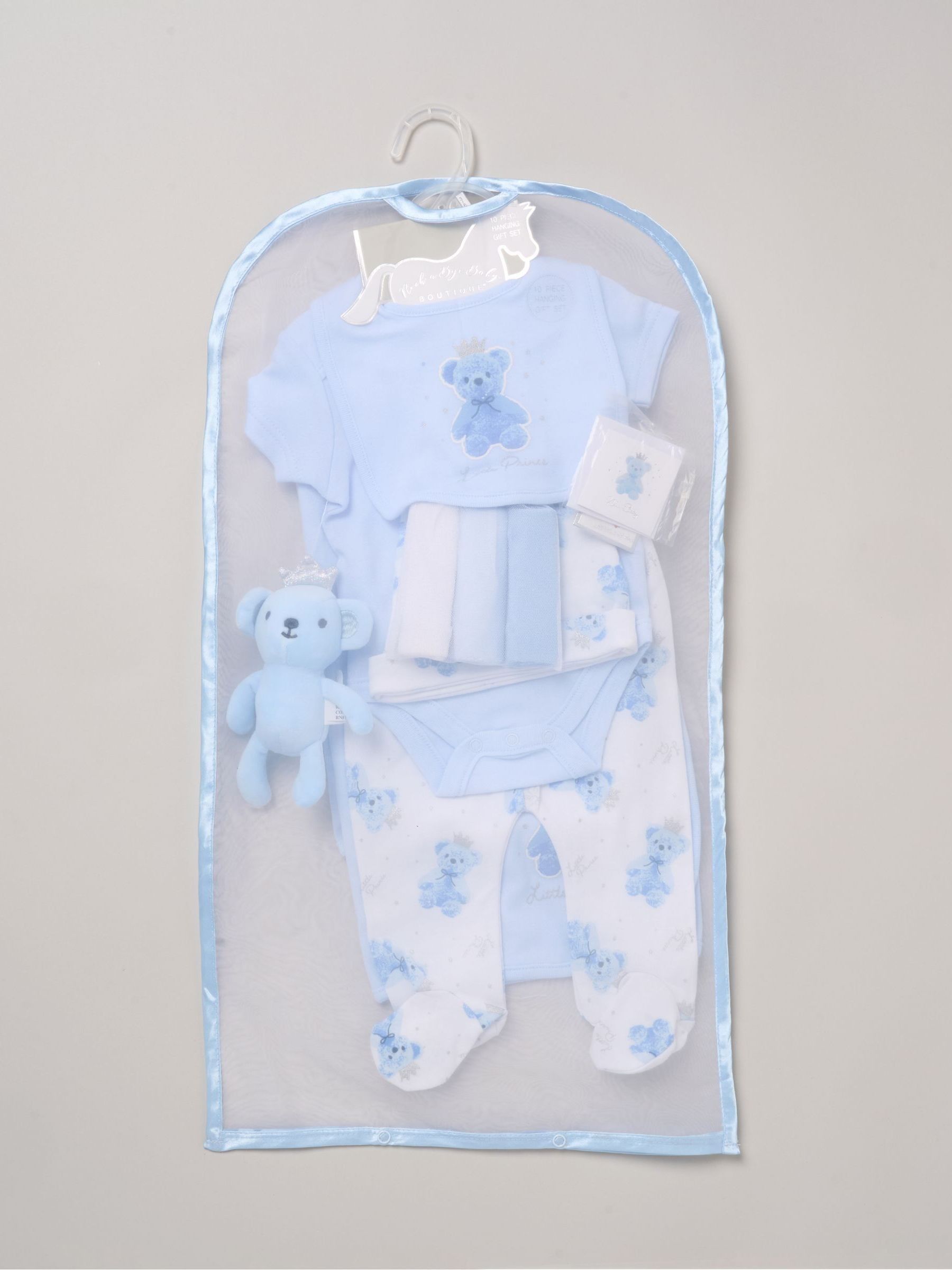 Rock-A-Bye Baby Little Prince 10-piece baby gift set, imported from the UK