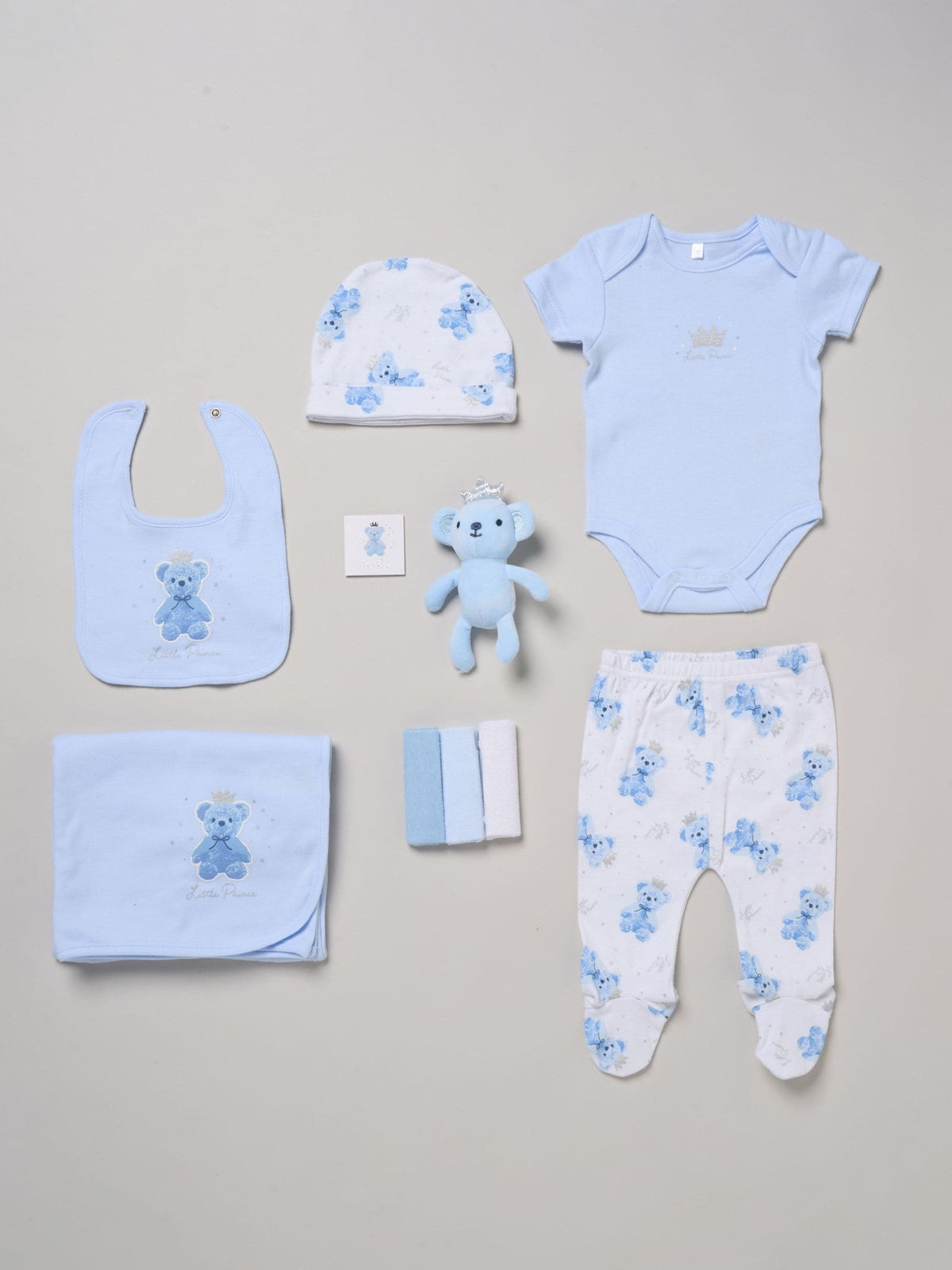 Rock-A-Bye Baby Little Prince 10-piece baby gift set, imported from the UK