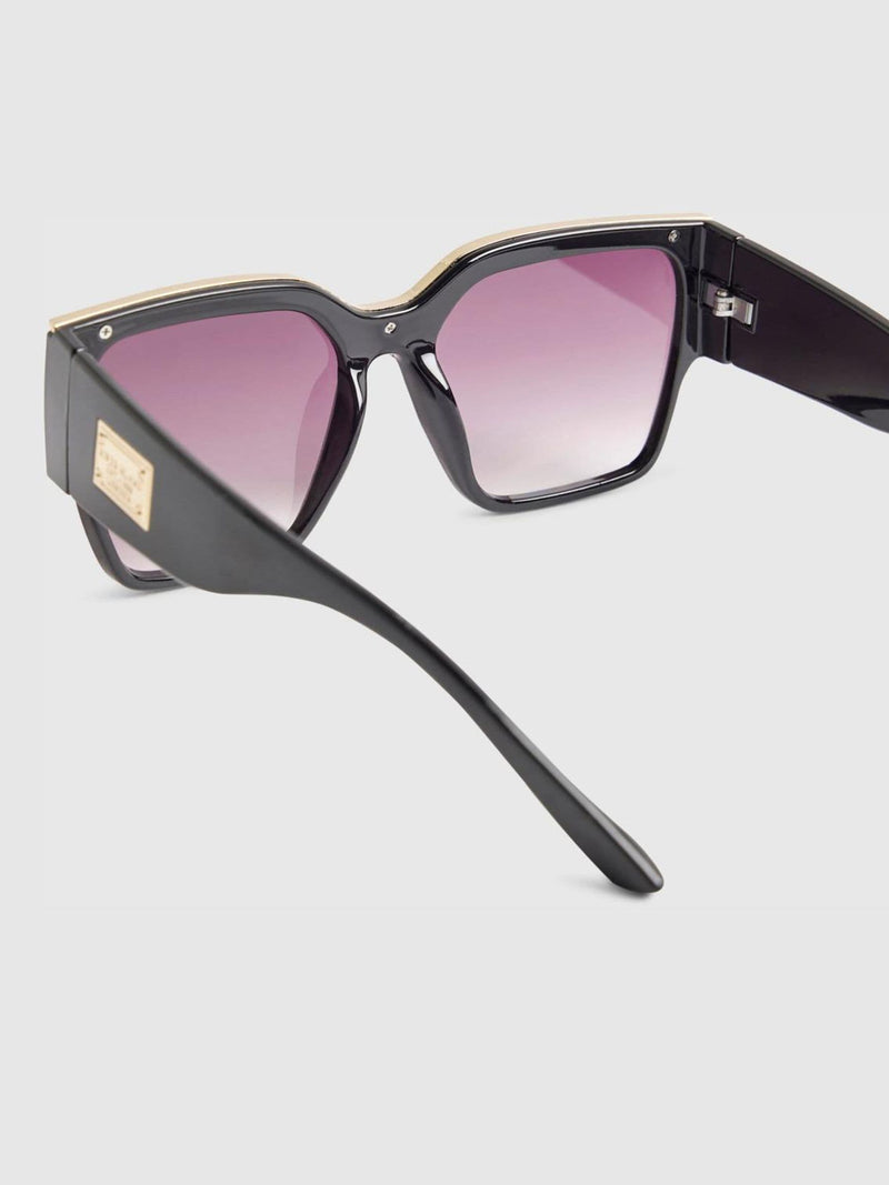 River Island black oversized visor sunglasses - British product