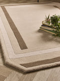Origin Rugs Contour Wool Rug beige brown - British product