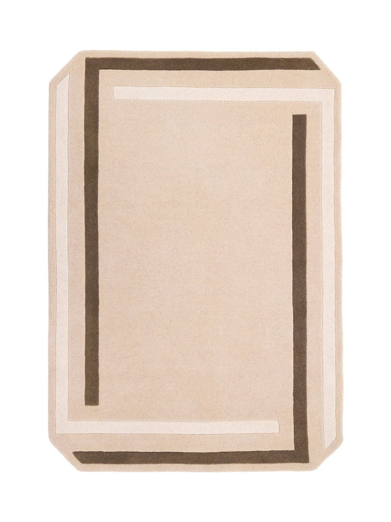 Origin Rugs Contour Wool Rug beige brown - British product
