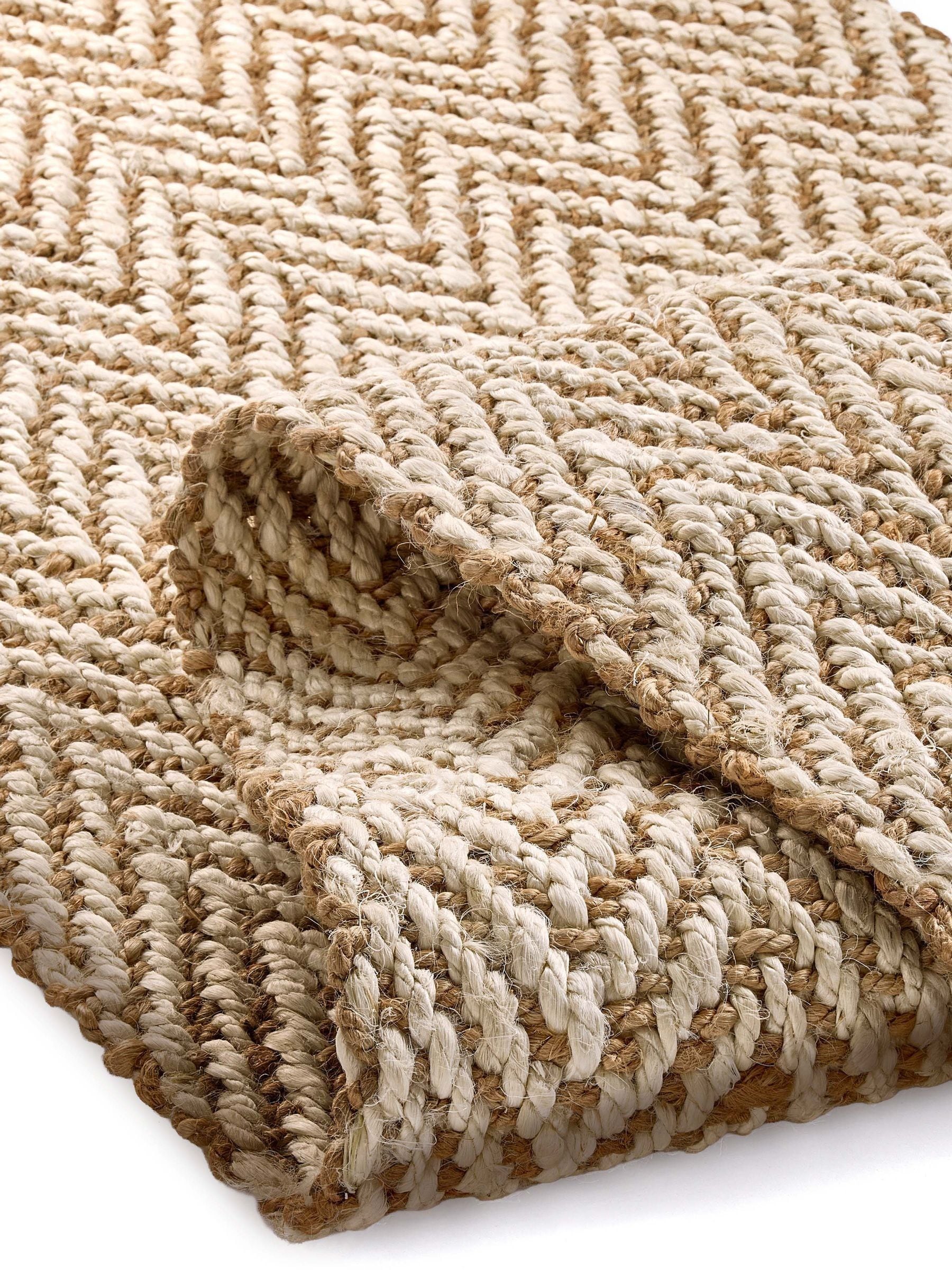 Origin Rugs natural jute herringbone rug (British brand)