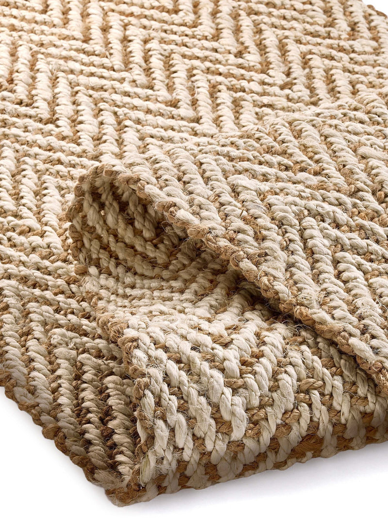 Origin Rugs natural jute herringbone rug (British brand)