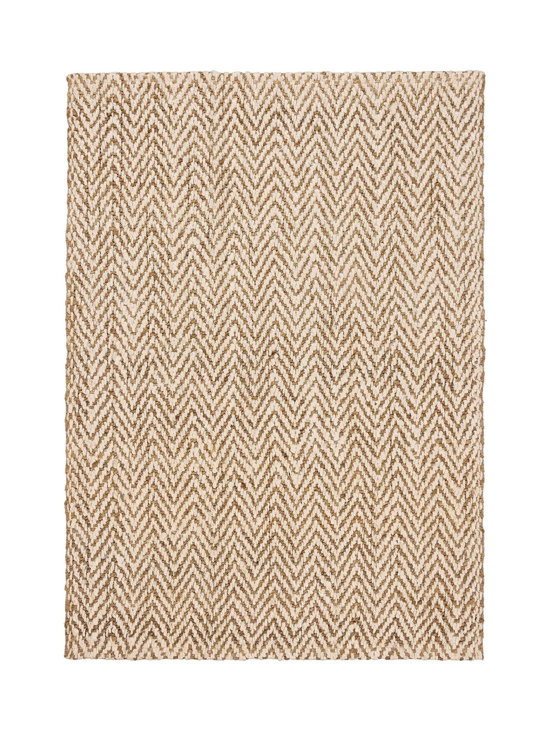 Origin Rugs natural jute herringbone rug (British brand)