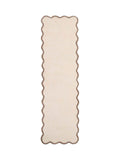Origin Rugs Natural Brown Scalloped Elsie Runner