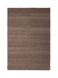 Origin Rugs brown chunky knit rug, hand-woven wool blend (British brand)