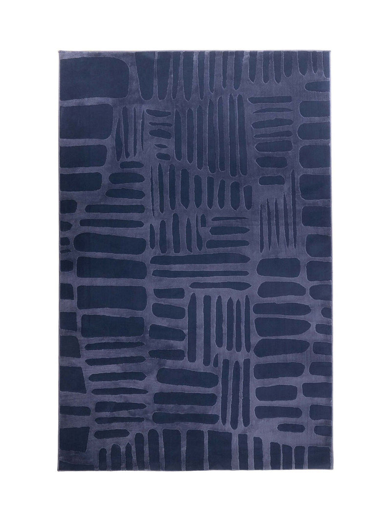 Origin Rugs Navy Pathway rug, machine-woven polyester, UK version