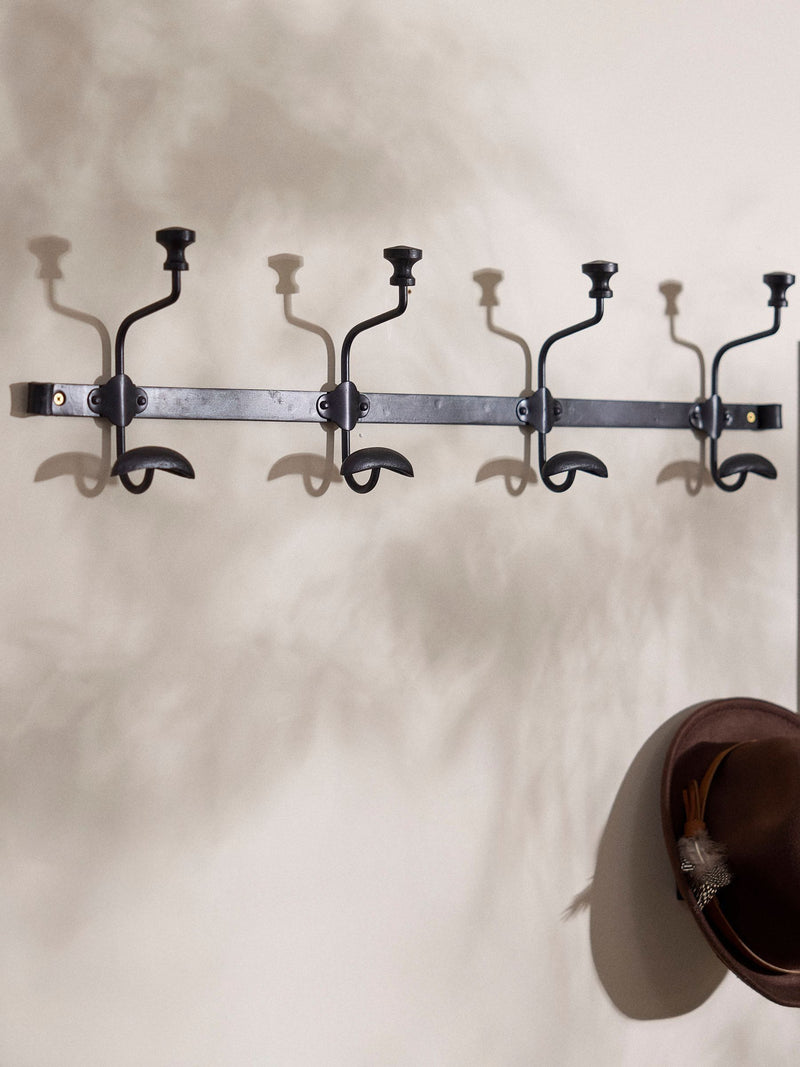 Dibor Black Duke antique metal wall hooks, imported from the UK