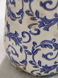 Dibor blue botanical pitcher jug ceramic 18cm, UK version