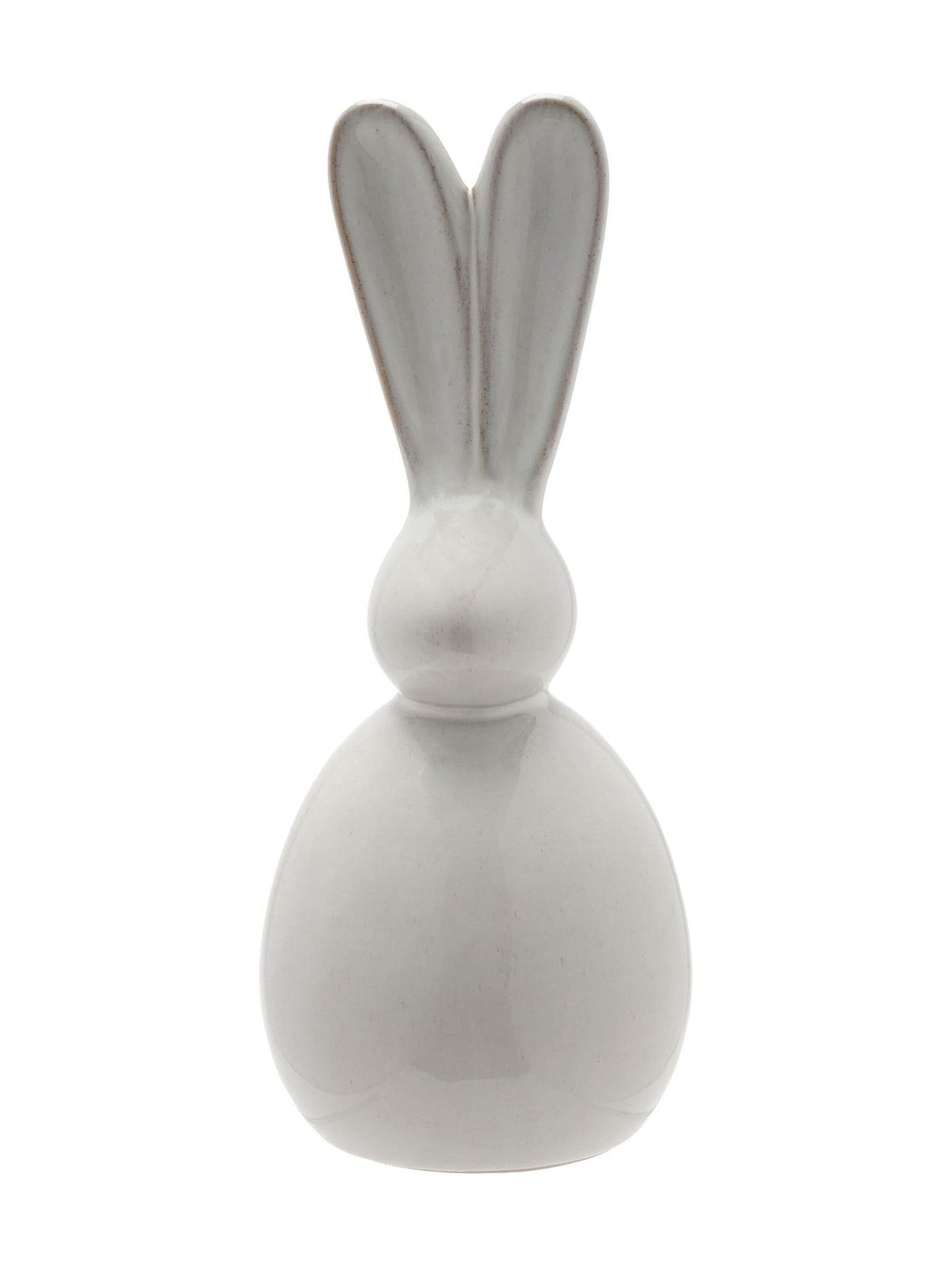 Widdop white grey ceramic bunny decoration 28cm - British product