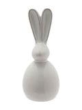 Widdop white grey ceramic bunny decoration 28cm - British product