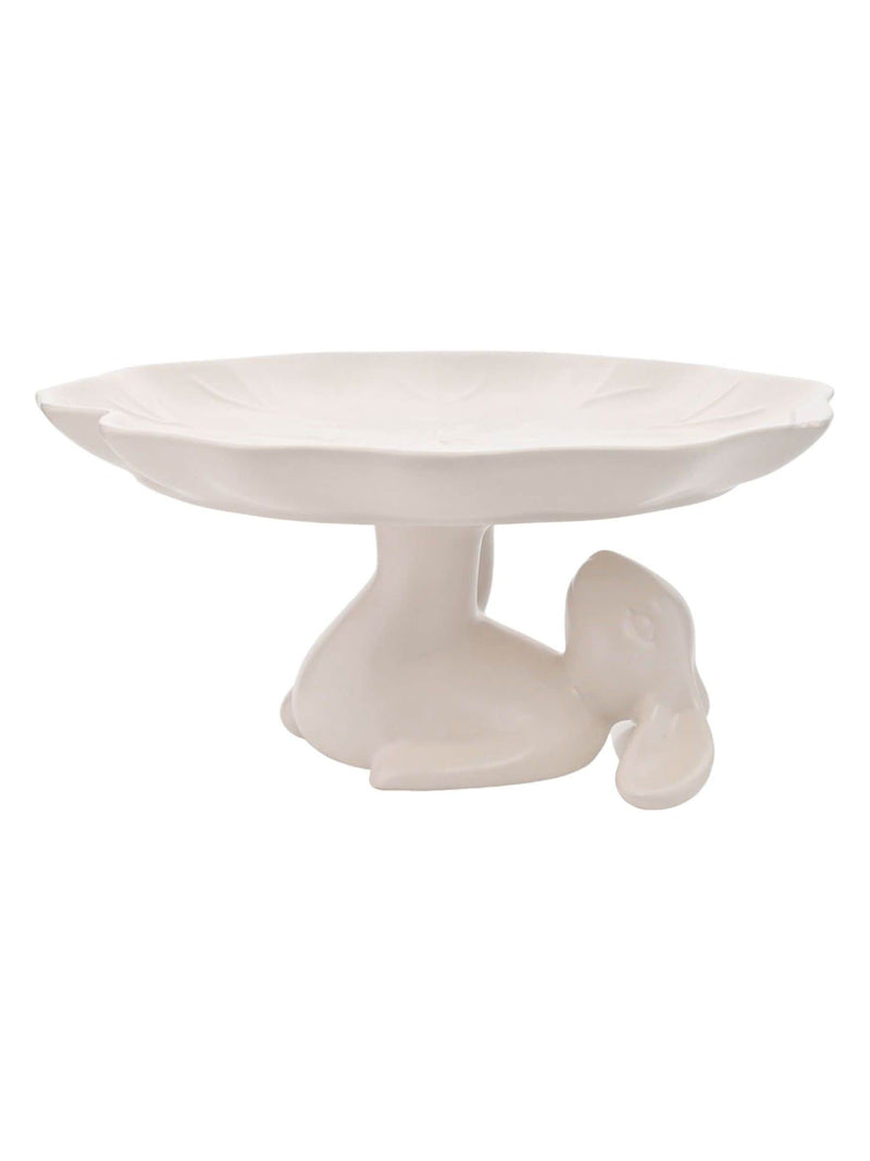 Widdop White Bunny cake stand 24cm - British product