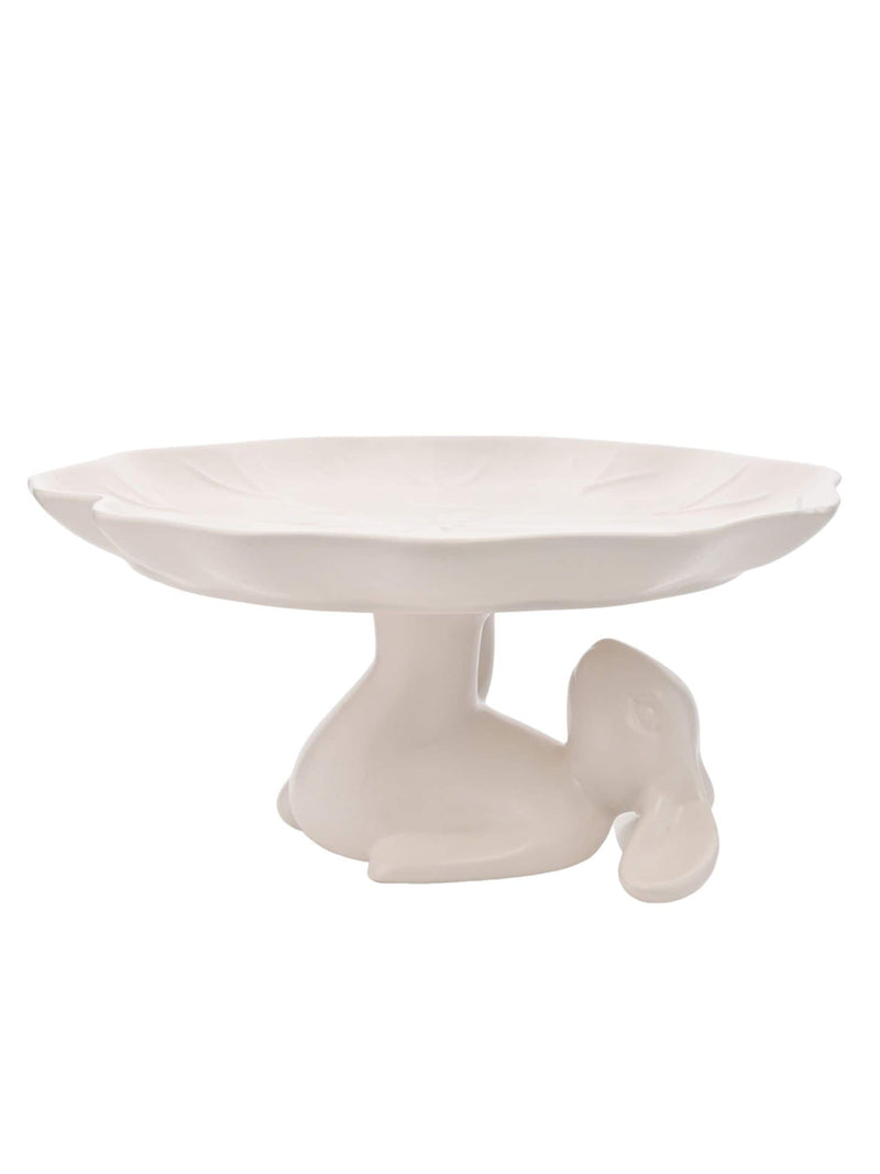 Widdop White Bunny cake stand 24cm - British product